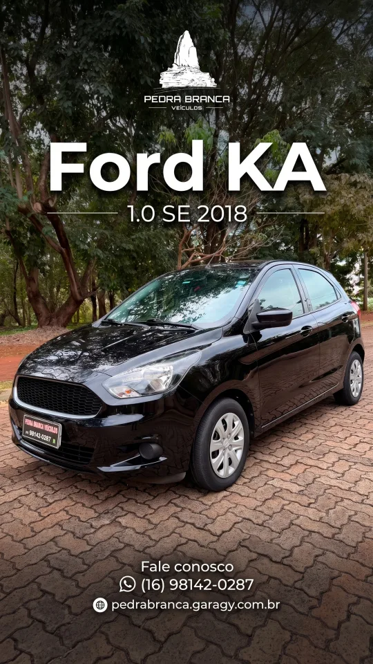 Story do Ford Ka montado pelo Garagy para a Pedra Branca Veículos