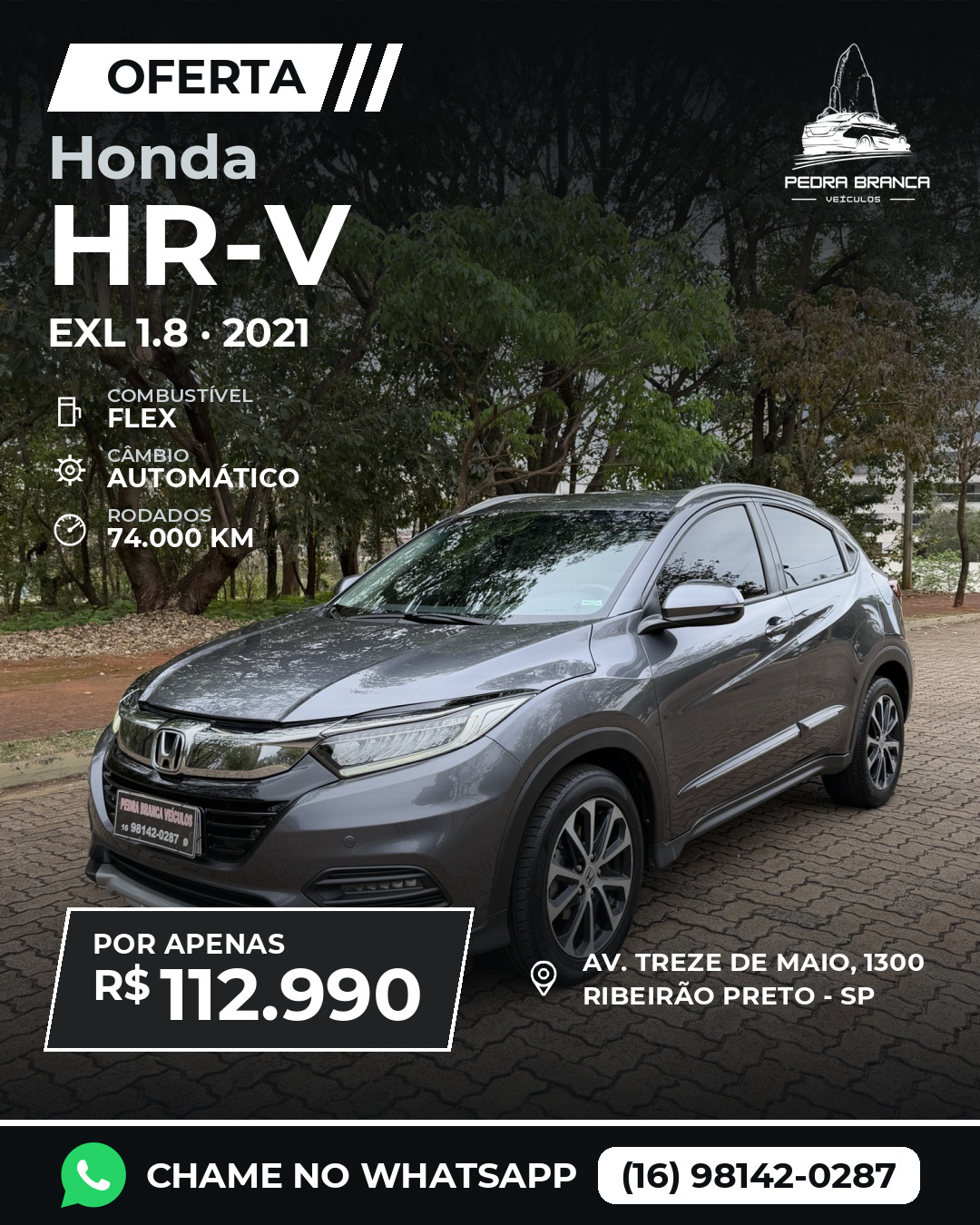 Criativo do anúncio de Honda HR-V